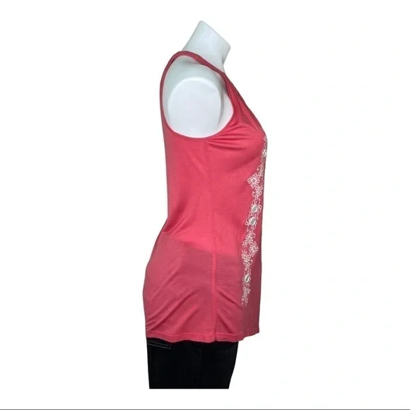 I.N.C. Sleeveless Top Blouse Coral Size Small - Picture 2 of 7